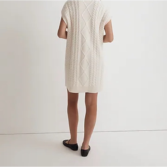 Madewell - CABLE-KNIT OVERSIZED MINI SWEATER DRESS - Picture 2 of 4